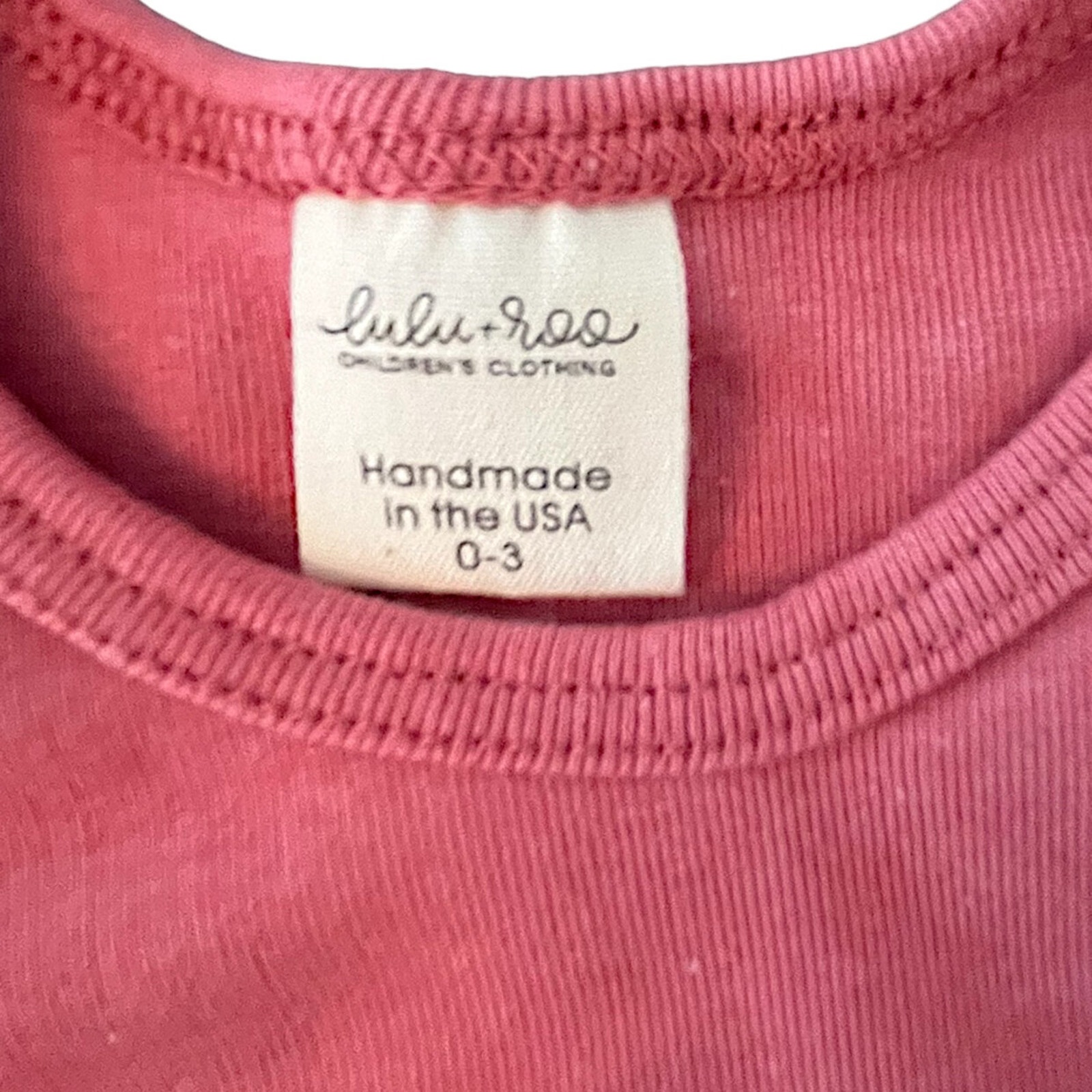 Lulu + Roo Nwot Flutter Sleeve Pink Shirt. 0-3 Months — image 2 of 3
